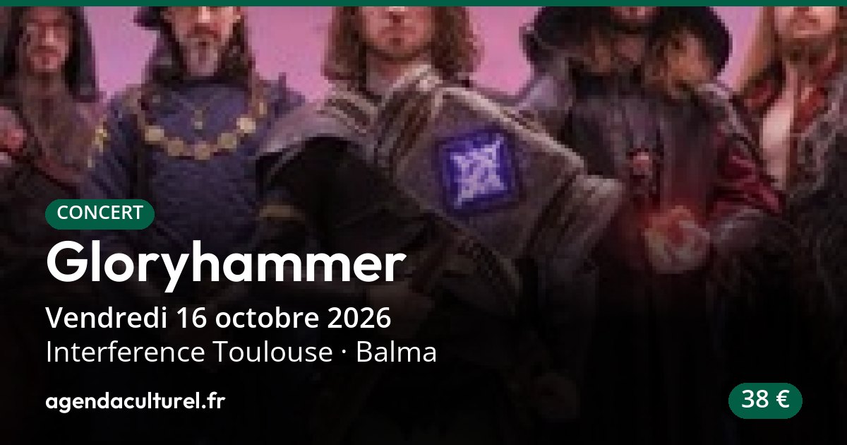 Concert Gloryhammer à Balma, 16 octobre 2026