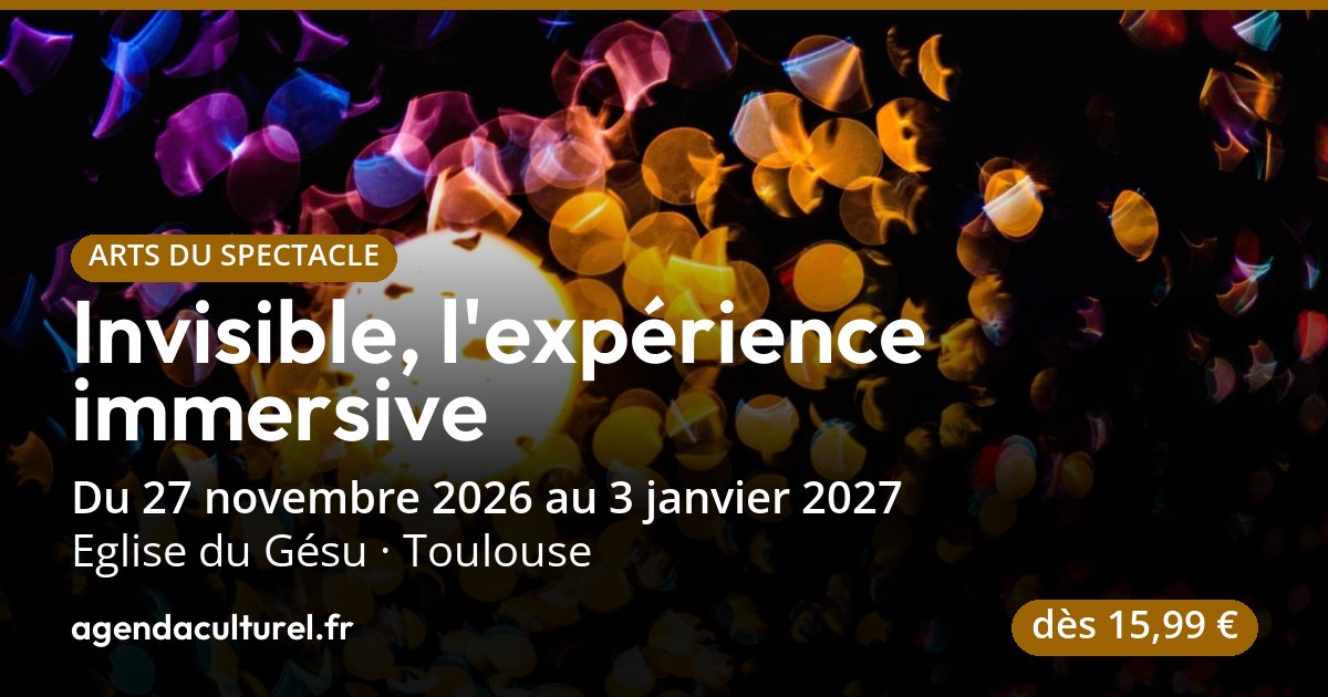 Invisible immersive à Toulouse jusqu'au 3 janv. 2027
