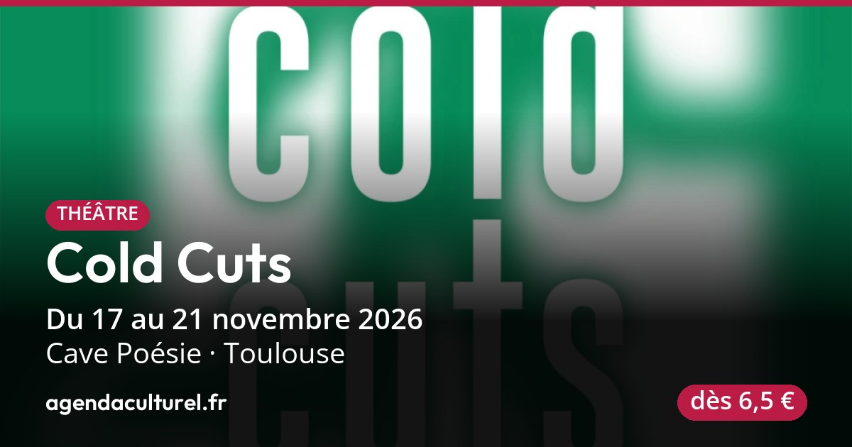 Cold Cuts, pièce à Toulouse du 18 au 21 novembre 2026