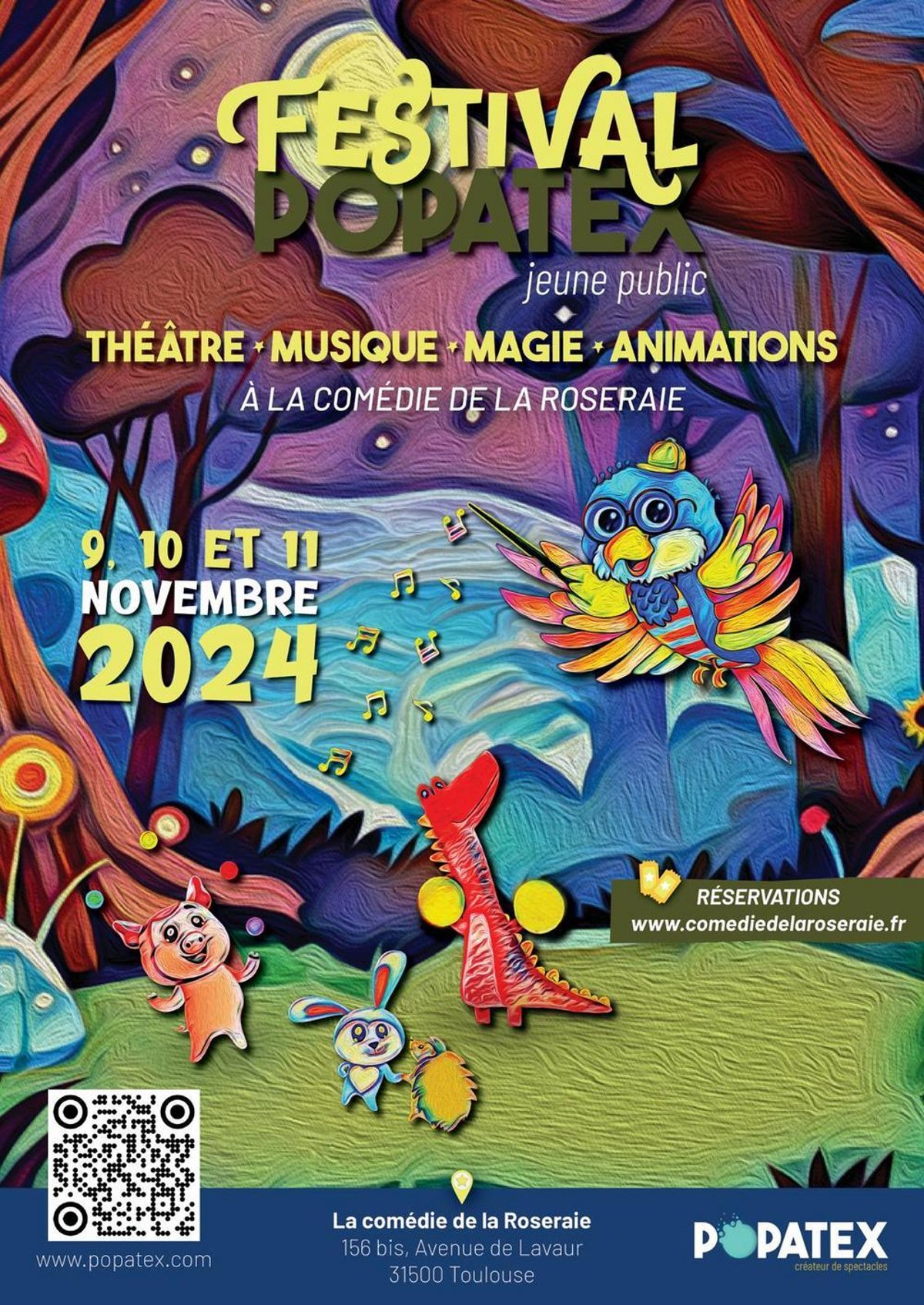 Festival jeune public Popatex 2025 Toulouse, dates et programme