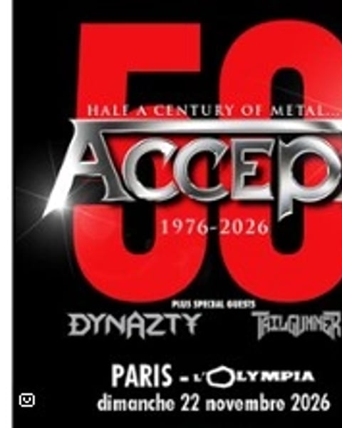 Accept 50th Anniversary Tour 2026