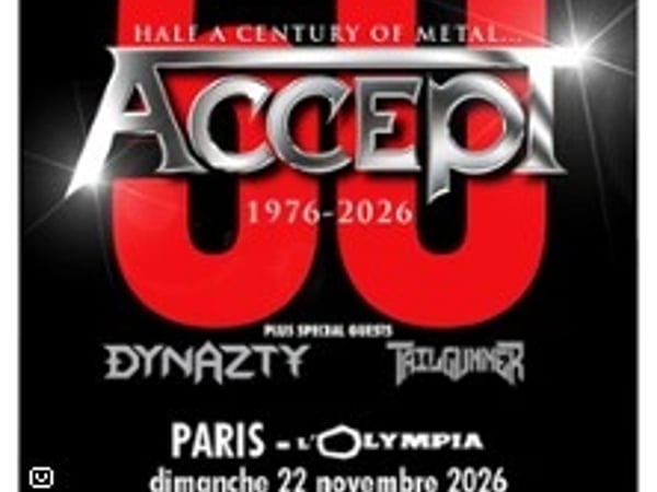 Accept 50th Anniversary Tour 2026