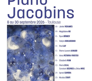 Festival Piano Aux Jacobins 2026 affiche