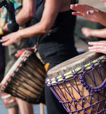 Déambulation orchestre de percussions