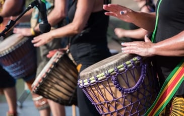 Déambulation orchestre de percussions
