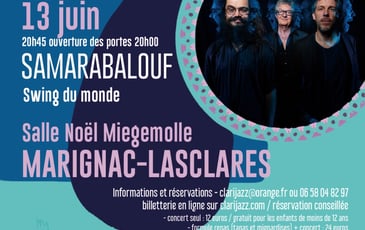 Clarijazz reçoit Samarabalouf: Swing manouche sans frontières