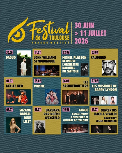 Festival de Toulouse 2026 affiche