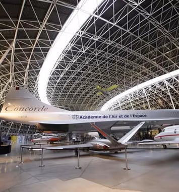 Entrée pour le Musée d'aviation Aeroscopia
