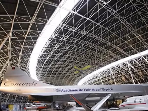 Entrée pour le Musée d'aviation Aeroscopia