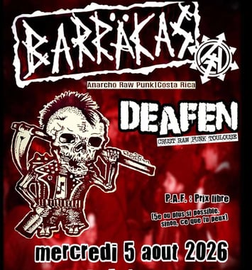 BARRÄKAS + DEAFEN à La Mécanique des Fluides