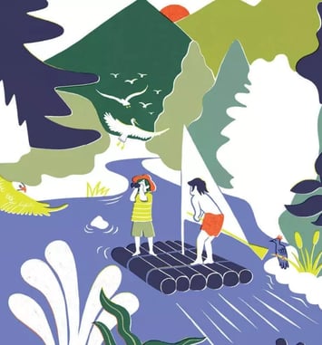 Les Aventures d'Octave et Mélo le long de la rivière