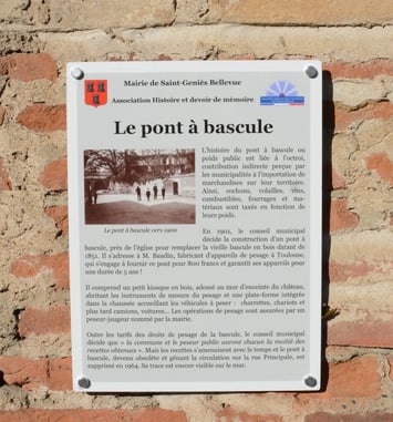 Visite guidée autour des plaques mémorielles apposées sur les lieux remarquables de la commune de Saint-Geniès-Bellevue