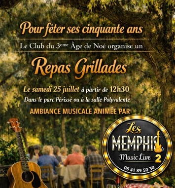 Le duo Les Memphis 2 guitare voix harmonica en live