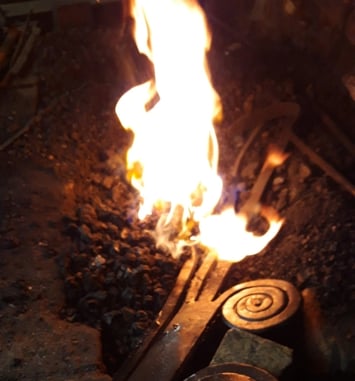 Visite et démonstrations à la forge de Fontenilles