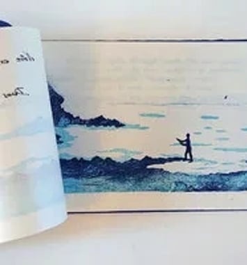 Livre d'artiste L'Espace Entre Nous de Claudine Valette