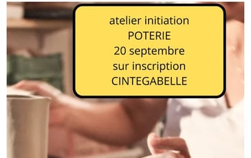 Atelier initiation poterie