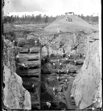 Fouilles paléontologiques, Paysages photographiques
