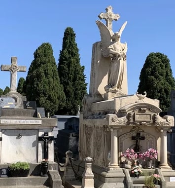 Visite du cimetière, des monuments funéraires et tombes remarquables