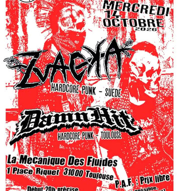 ZVACKA + Damn Hit — concert hardcore punk