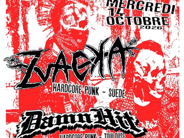ZVACKA + Damn Hit, concert hardcore punk