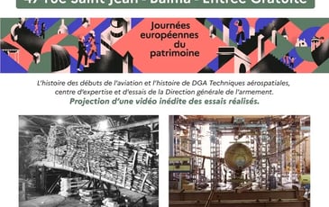 Exposition de photos d'archives retraçant l'histoire des essais réalisés sur des matériels militaires depuis le début de l'aviation