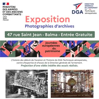 Exposition de photos d'archives retraçant l'histoire des essais réalisés sur des matériels militaires depuis le début de l'aviation.