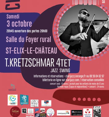 Clarijazz reçoit Thomas Kretzschmar Quartet – jazz swing