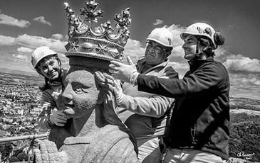 Exposition de photos sur les travaux de la cathédrale de Rodez