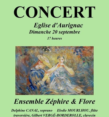 Concert de l’ensemble Zéphire et Flore