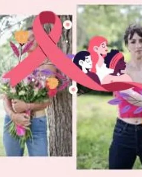 Face à la lumière, notre soutien rose