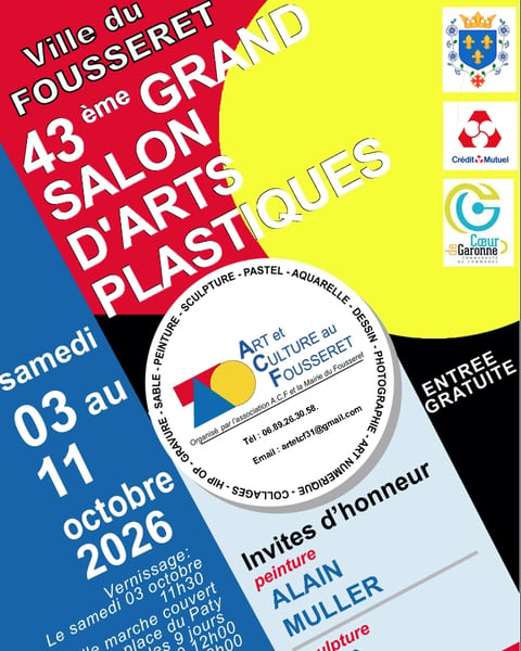 43e Salon d'arts plastiques du Fousseret