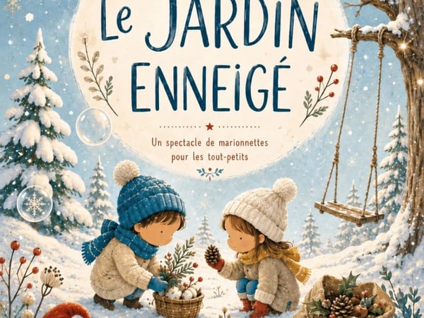 Le jardin enneigé