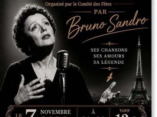 Récital Piaf par Bruno Sandro