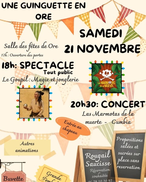 Soirée festive "Une Guinguette en Ore"